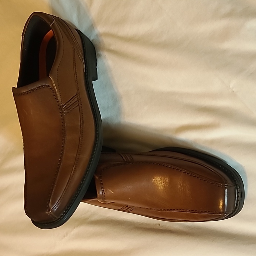 Men’s Rockport Slip on Leather Walking Dress Shoe 12